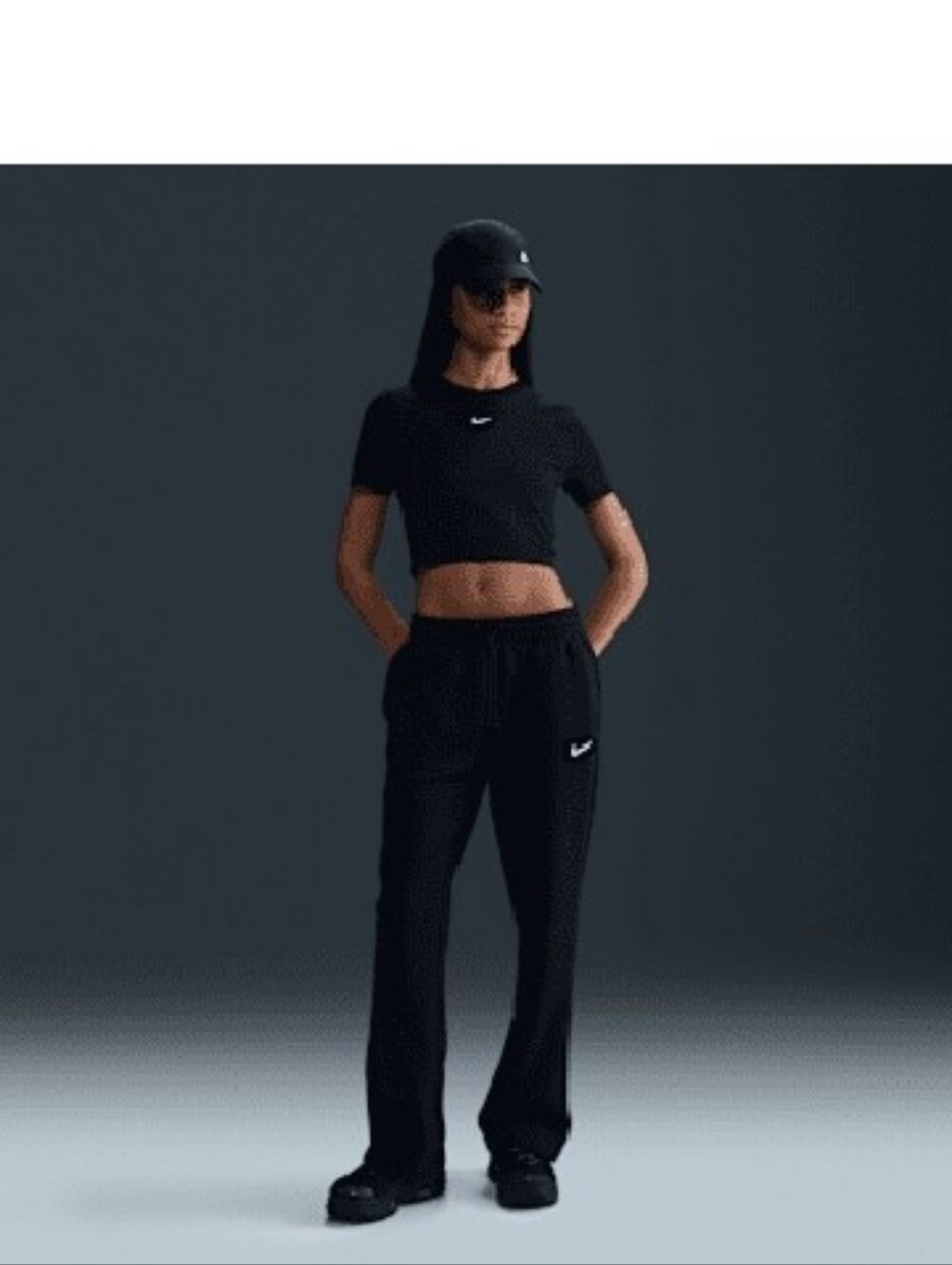Nike Black Open Bottom Sweatpants